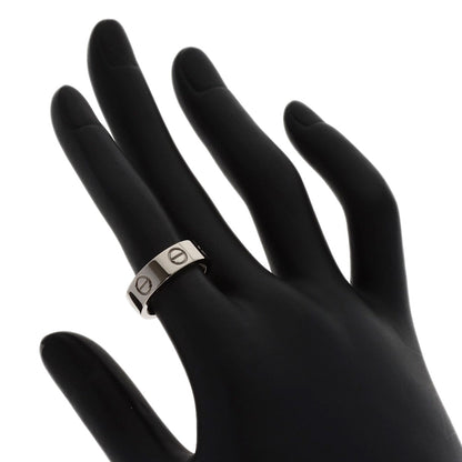 CARTIER love ring #50 Ring K18 White Gold Ladies [Used]