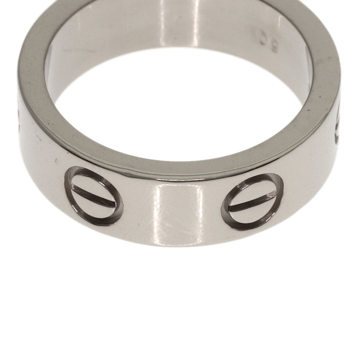 CARTIER love ring #50 Ring K18 White Gold Ladies [Used]