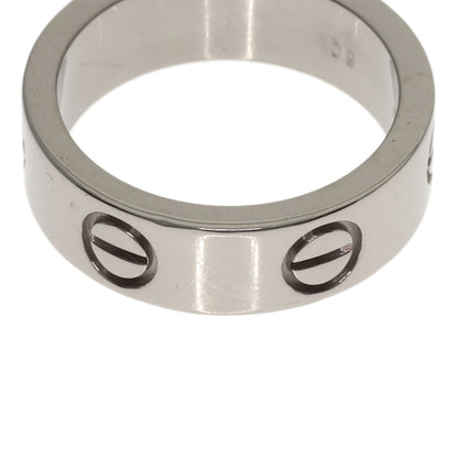CARTIER love ring #50 Ring K18 White Gold Ladies [Used]