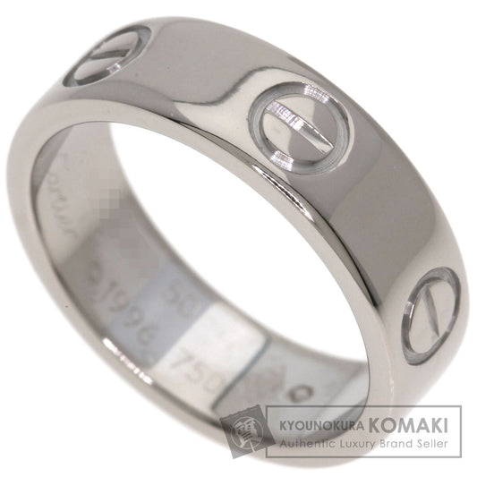 CARTIER love ring #50 Ring K18 White Gold Ladies [Used]