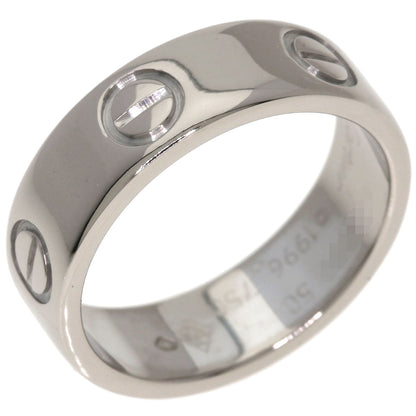 CARTIER love ring #50 Ring K18 White Gold Ladies [Used]