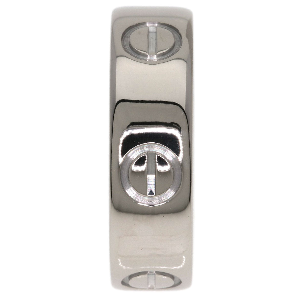 CARTIER love ring #50 Ring K18 White Gold Ladies [Used]