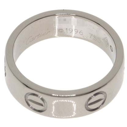 CARTIER love ring #50 Ring K18 White Gold Ladies [Used]