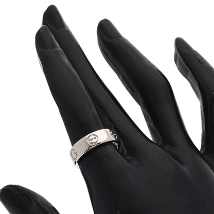 CARTIER love ring #50 Ring K18 White Gold Ladies [Used]