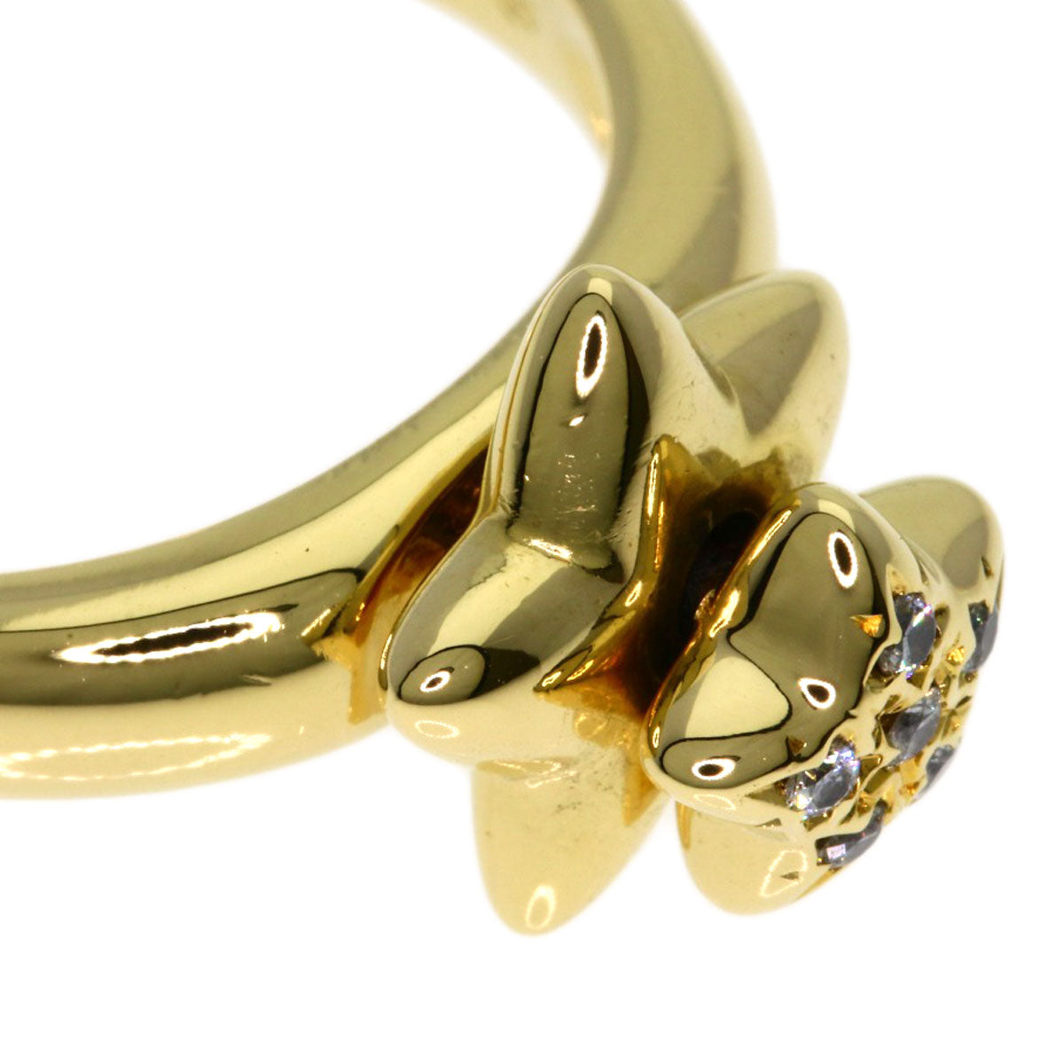 TASAKI swing diamond Ring K18 Yellow Gold Ladies [Used]