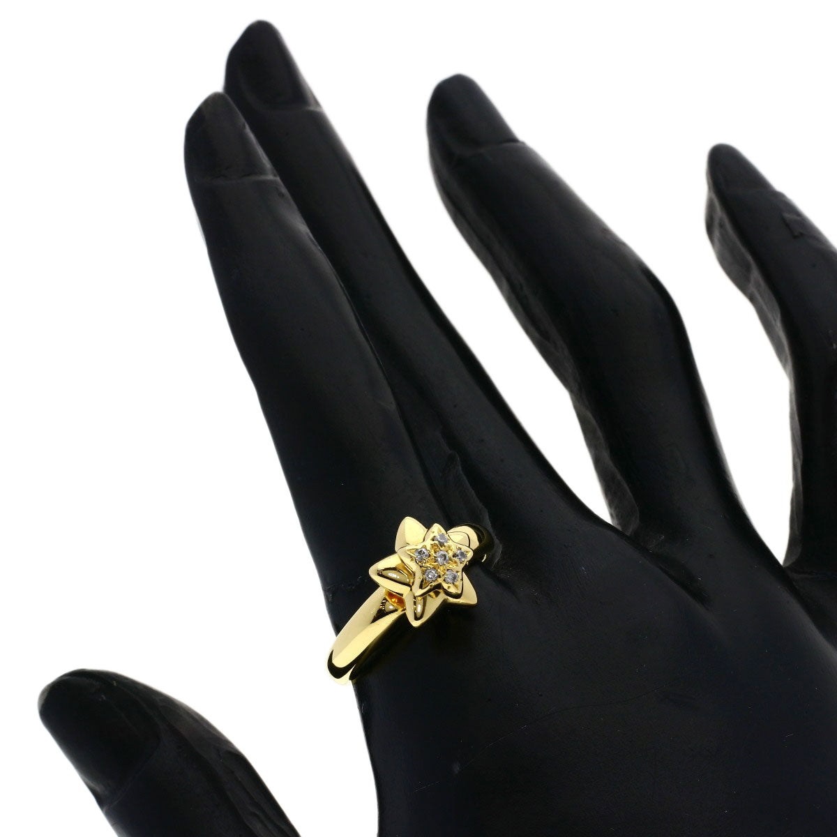 TASAKI swing diamond Ring K18 Yellow Gold Ladies [Used]