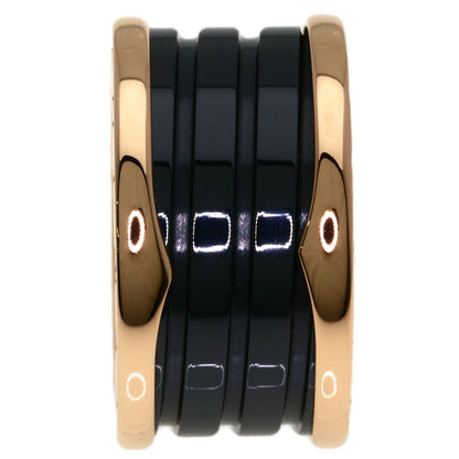 BVLGARI B.zero1 4-band Ceramic #53 Ring K18 Pink Gold Ladies [Used]