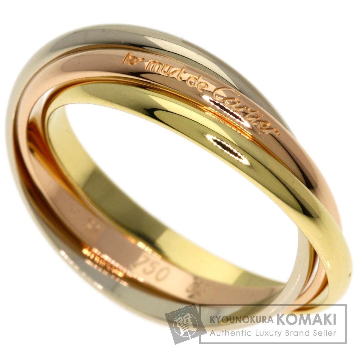 CARTIER Trinity XS #53 Ring K18 Yellow Gold K18 White GoldLadies [Used]