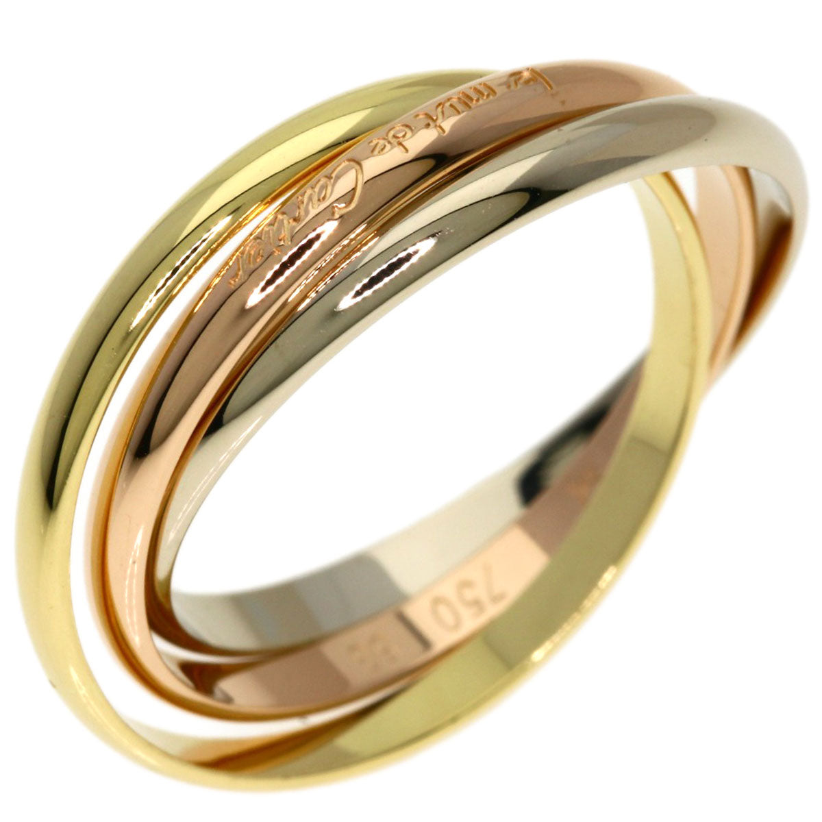 CARTIER Trinity XS #53 Ring K18 Yellow Gold K18 White GoldLadies [Used]