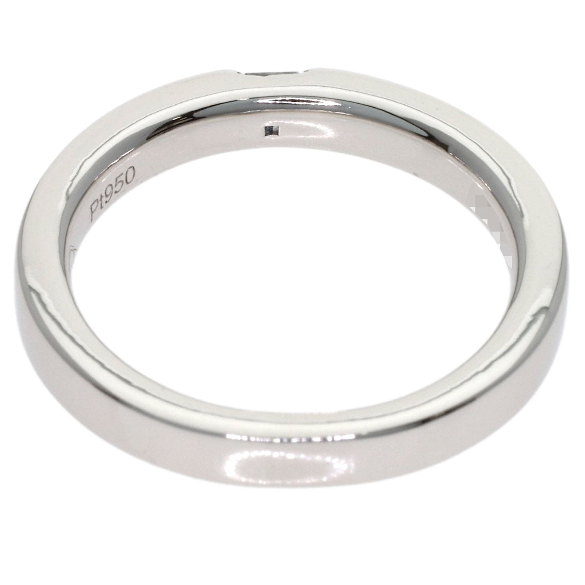 HARRY WINSTON Princess cut band ring with diamond Ring Platinum PT950 Ladies [Used]