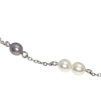 TASAKI Freshwater Pearl Pearl Station Bracelet K18 White Gold Ladies [Used]