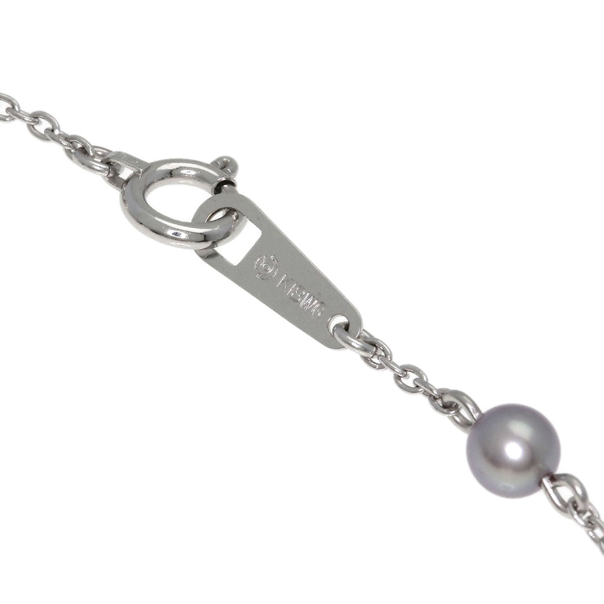 TASAKI Freshwater Pearl Pearl Station Bracelet K18 White Gold Ladies [Used]