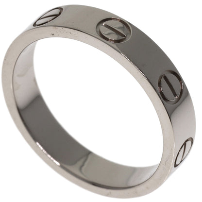 CARTIER Mini love ring # 47 Ring K18 White Gold Ladies [Used]
