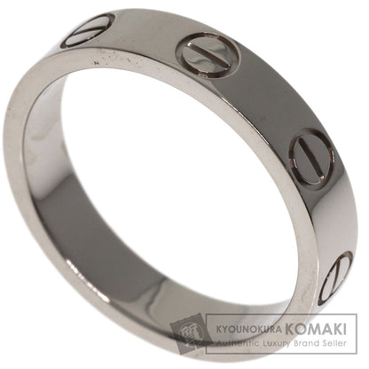CARTIER Mini love ring # 47 Ring K18 White Gold Ladies [Used]