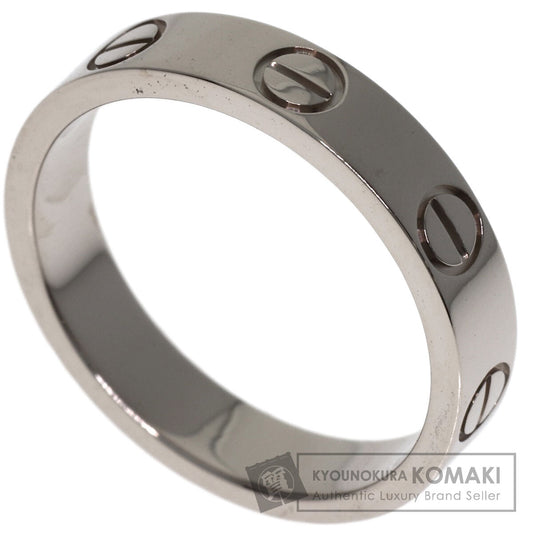 CARTIER Mini love ring # 47 Ring K18 White Gold Ladies [Used]