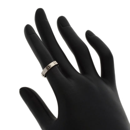 CARTIER Mini love ring # 47 Ring K18 White Gold Ladies [Used]