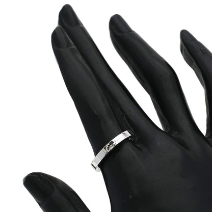 CARTIER Laniere # 54 Ring K18 White Gold Ladies [Used]
