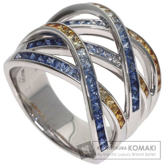 Jeunet sapphire Ring K18 White Gold Ladies [Used]