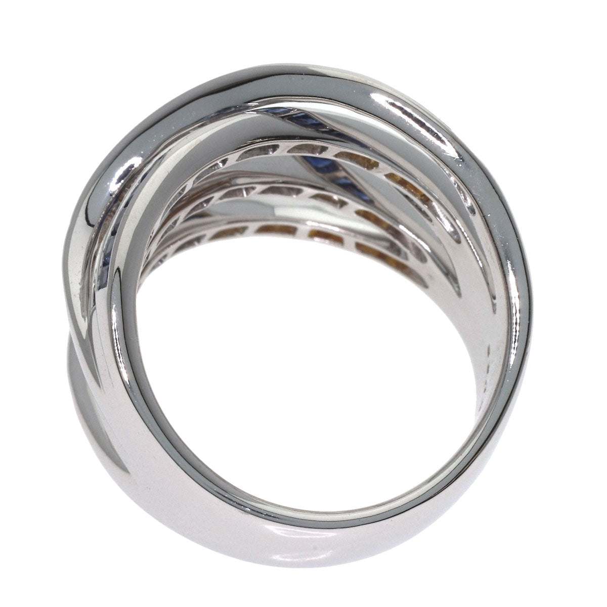 Jeunet sapphire Ring K18 White Gold Ladies [Used]