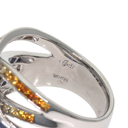 Jeunet sapphire Ring K18 White Gold Ladies [Used]