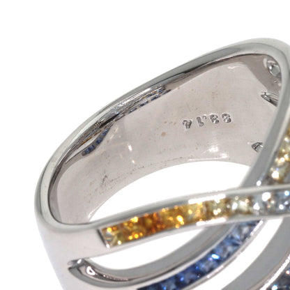 Jeunet sapphire Ring K18 White Gold Ladies [Used]