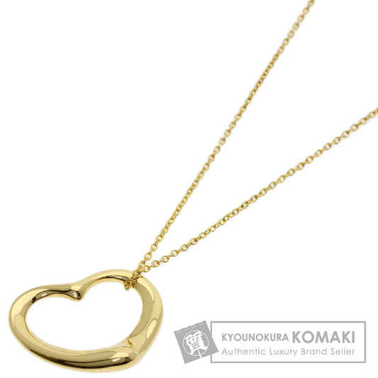 TIFFANY&Co. Open heart Necklace K18 Yellow Gold Ladies [Used]