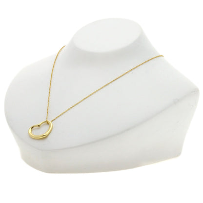TIFFANY&Co. Open heart Necklace K18 Yellow Gold Ladies [Used]