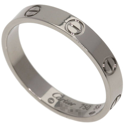 CARTIER Mini love ring #59 Ring K18 White Gold Ladies [Used]