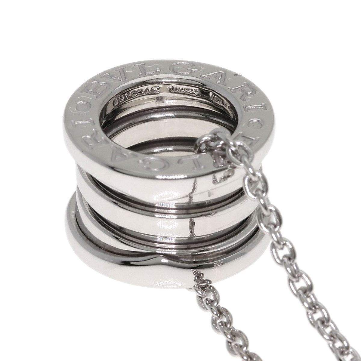 BVLGARI B.zero1 Necklace K18 White Gold Ladies [Used]