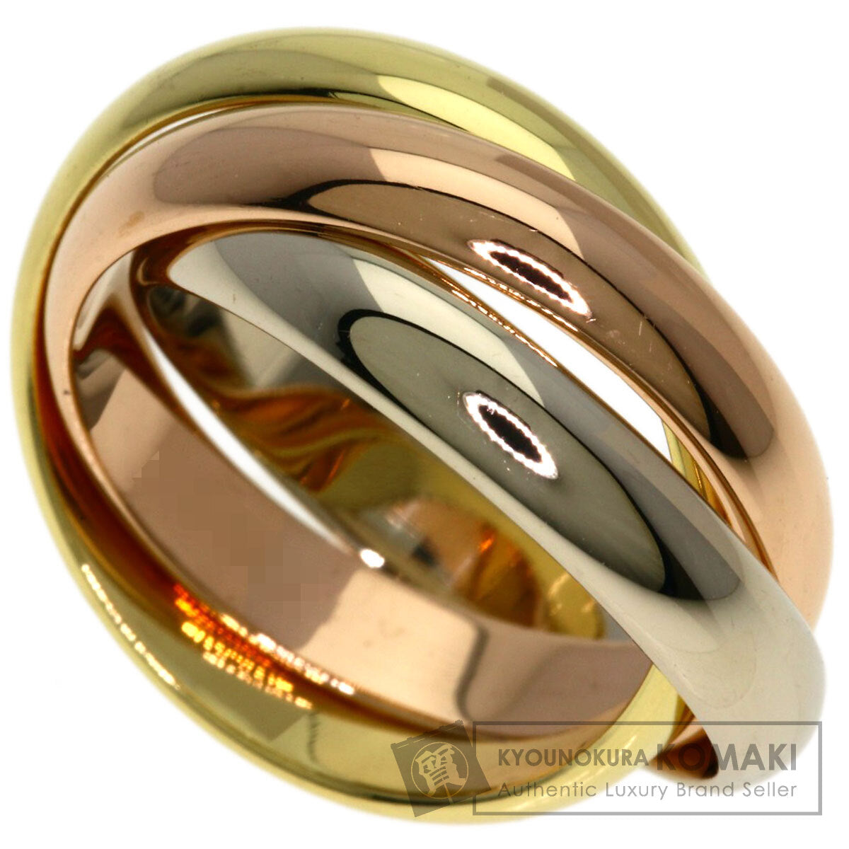 CARTIER Trinity #47 Ring K18 Yellow Gold K18 White GoldLadies [Used]