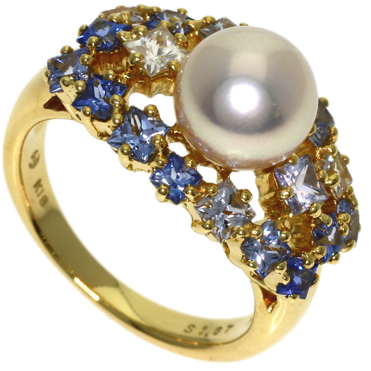 TASAKI Pearl Pearl Ring K18 Yellow Gold Ladies [Used]