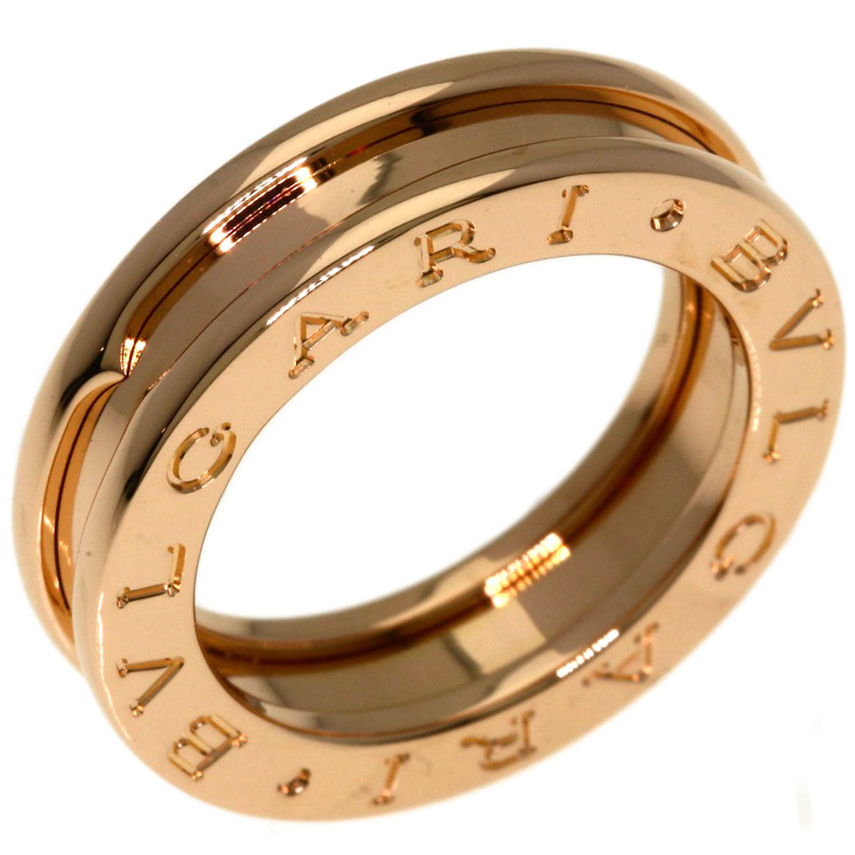 BVLGARI B.zero1 1 Band #47 Ring K18 Pink Gold Ladies [Used]