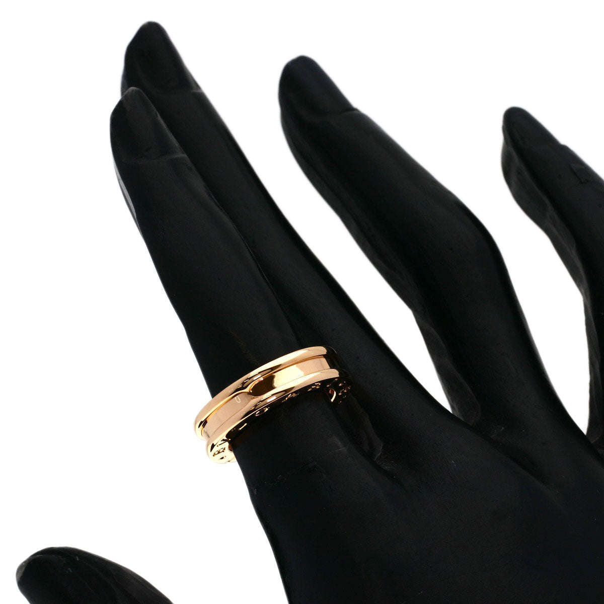 BVLGARI B.zero1 1 Band #47 Ring K18 Pink Gold Ladies [Used]