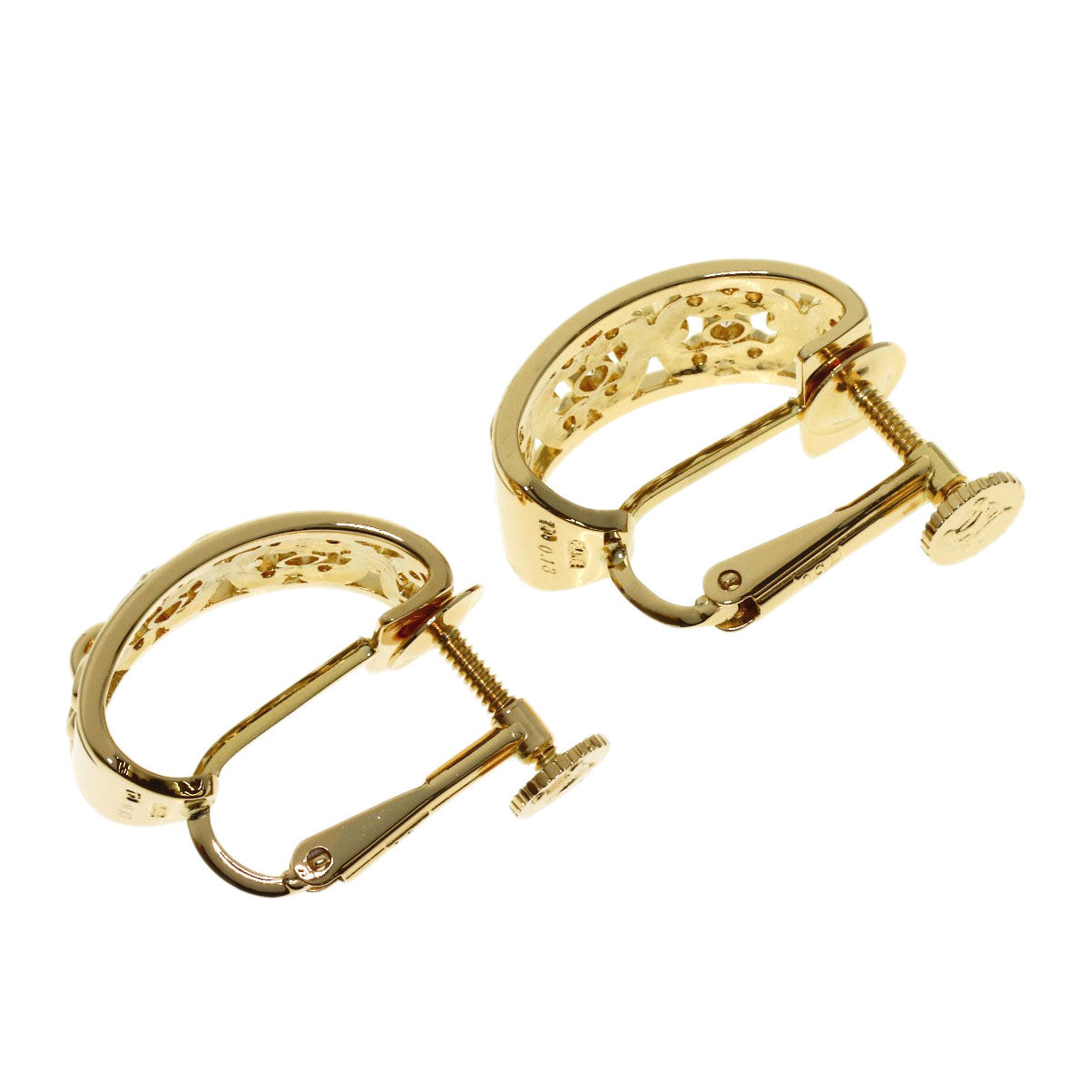 CELINE 4P Diamond Earring K18 Yellow Gold Ladies [Used]