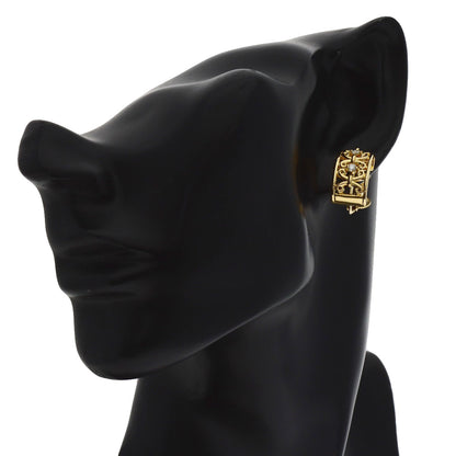 CELINE 4P Diamond Earring K18 Yellow Gold Ladies [Used]
