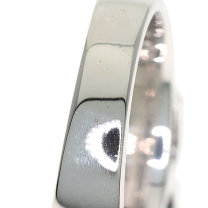 Ponte Vecchio Ribbon motif Black Diamond Diamond Ring K18 White Gold Ladies [Used]