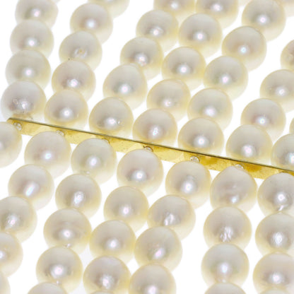 MIKIMOTO Pearl Pearl 7-row Bracelet K18 Yellow Gold Ladies [Used]