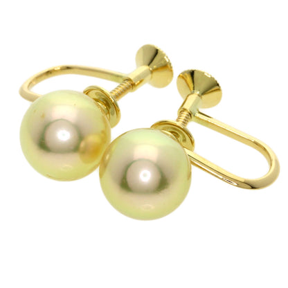 MIKIMOTO Pearl Pearl Earring K18 Yellow Gold Ladies [Used]
