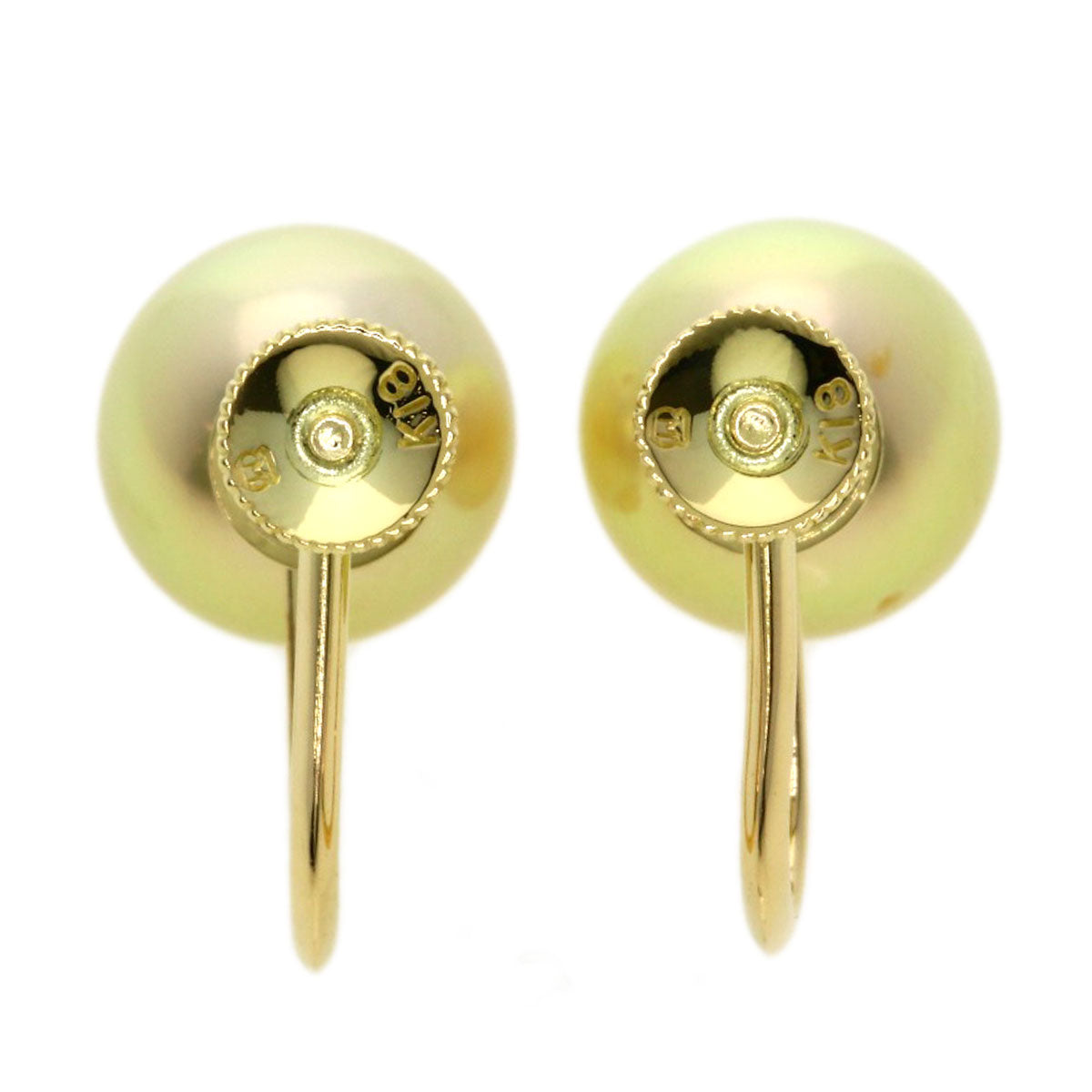 MIKIMOTO Pearl Pearl Earring K18 Yellow Gold Ladies [Used]