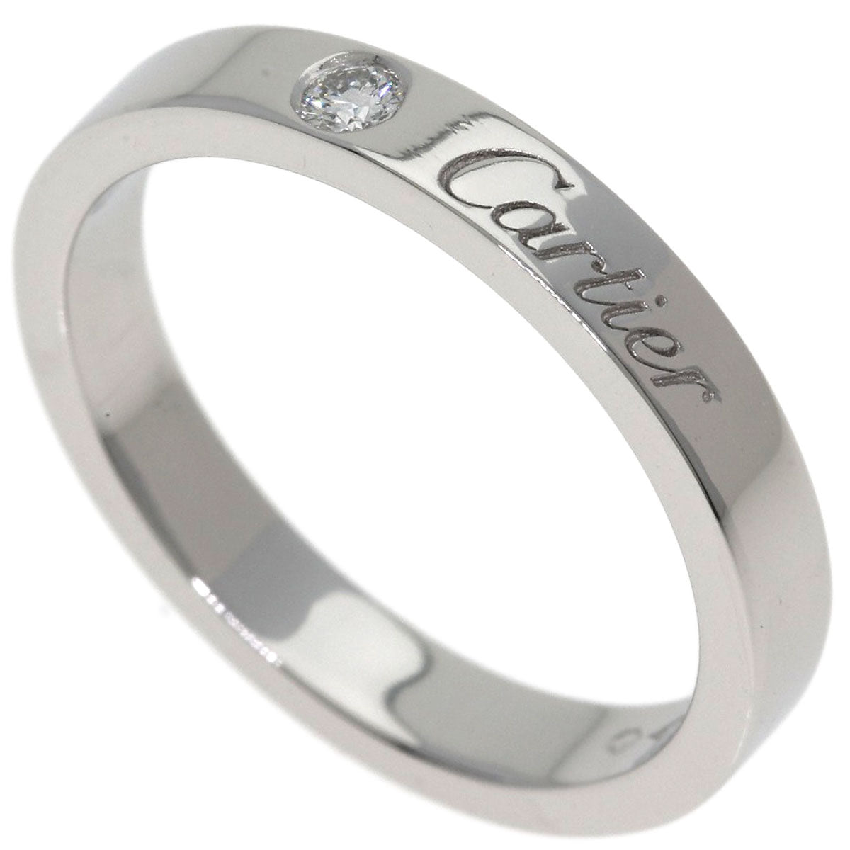 CARTIER Cartier C de Cartier Diamond #51 Ring Platinum PT950 Ladies [Used]