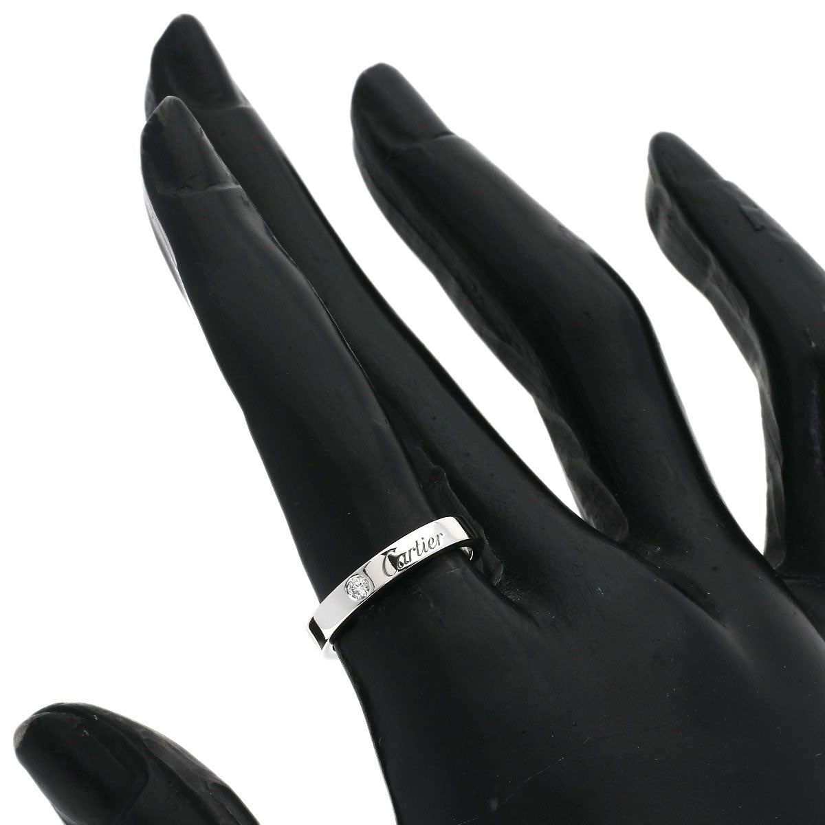 CARTIER Cartier C de Cartier Diamond #51 Ring Platinum PT950 Ladies [Used]