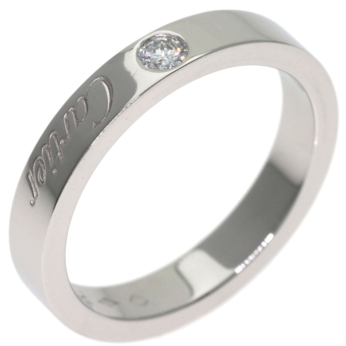 CARTIER C de Cartier 1P Diamond #47 Ring Platinum PT950 Ladies [Used]