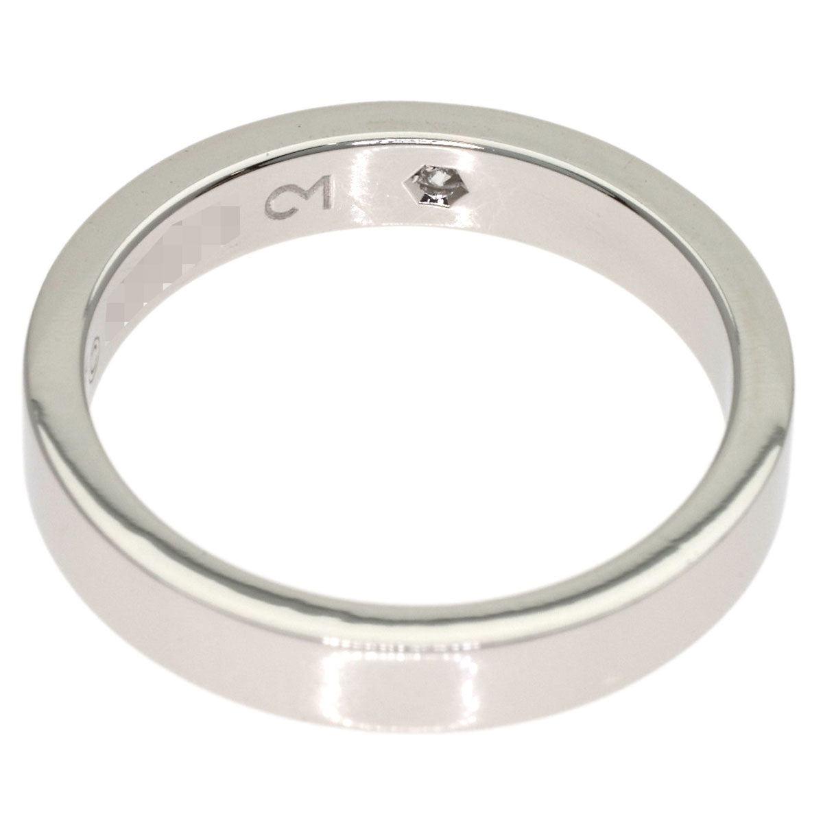 CARTIER C de Cartier 1P Diamond #47 Ring Platinum PT950 Ladies [Used]