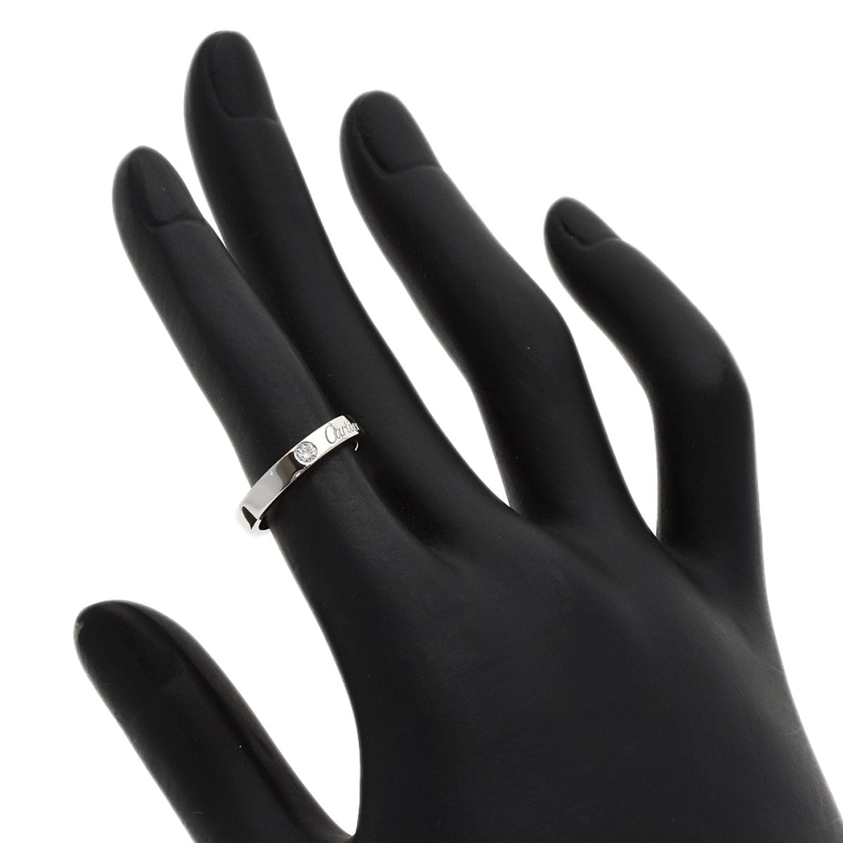 CARTIER C de Cartier 1P Diamond #47 Ring Platinum PT950 Ladies [Used]