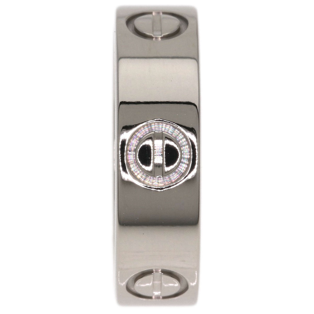 CARTIER love ring #52 Ring K18 White Gold Ladies [Used]