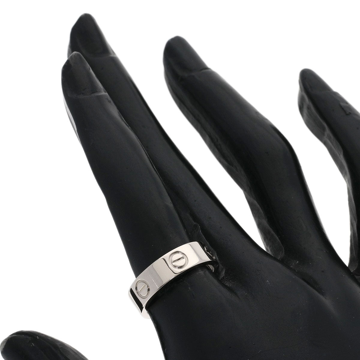 CARTIER love ring #52 Ring K18 White Gold Ladies [Used]