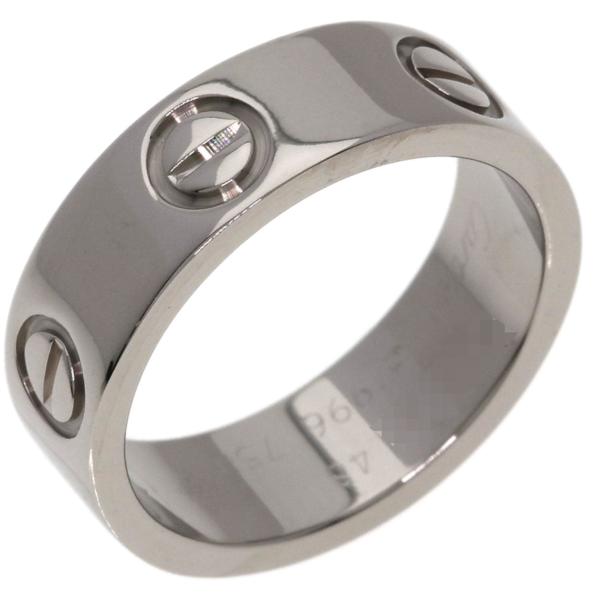 CARTIER love ring #48 Ring K18 White Gold Ladies [Used]