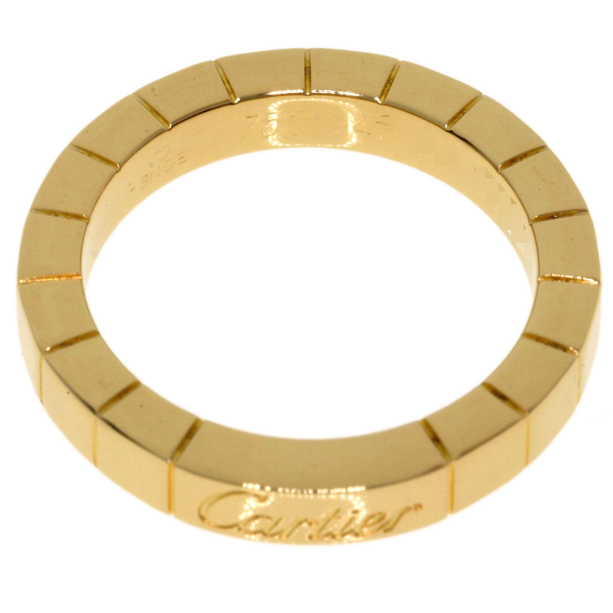 CARTIER Lanier # 47 Ring K18 Yellow Gold Ladies [Used]