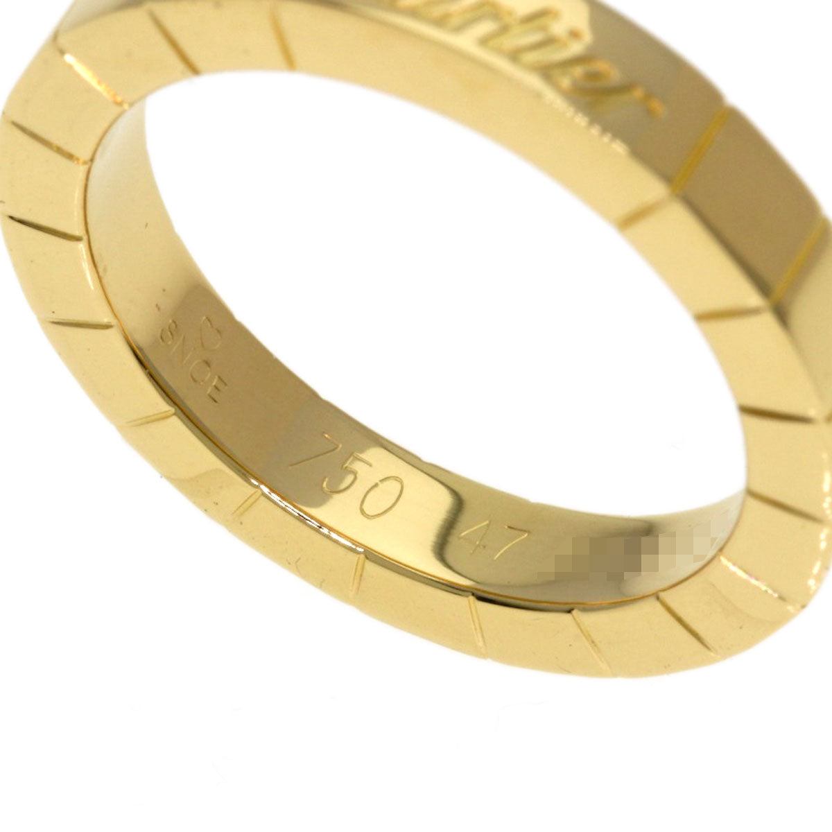 CARTIER Lanier # 47 Ring K18 Yellow Gold Ladies [Used]