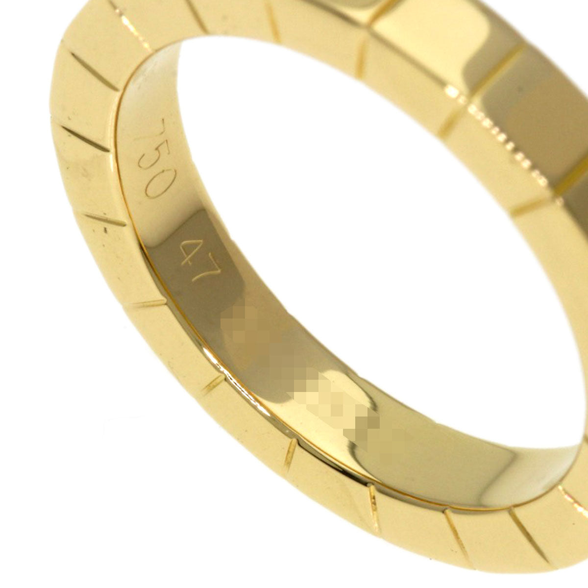 CARTIER Lanier # 47 Ring K18 Yellow Gold Ladies [Used]